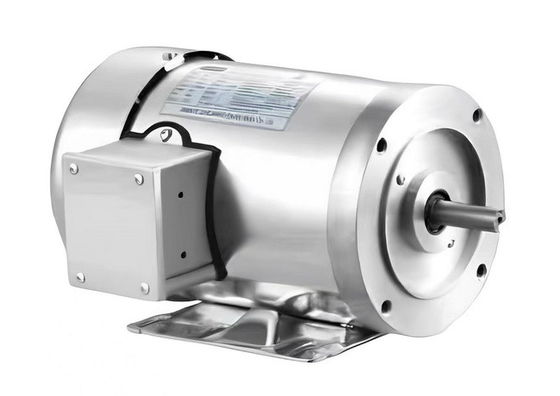 NEMA 56C TEFC มอเตอร์สแตนเลสสามเฟส Washdown IP55 1HP 1745RPM